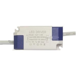 LED-driver 300mA 280mA 1W 3W 5W 7W 12W 18W 20W 25W 36W constante stroom voeding AC85-265V downlight transformator (kleur: 1-3 W 300 mA)