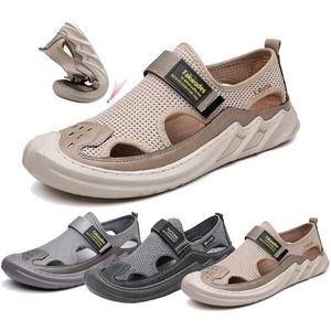Heren hardloopschoenen Heren veterloze schoenen Heren orthopedische schoenen Buitensportschoenen binnen zonder veters(Brown,46 EU)