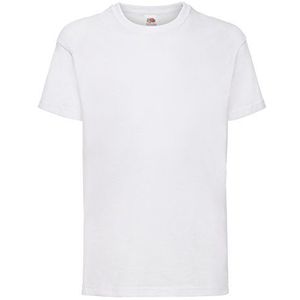 Fruit of the Loom T-shirt voor jongens, wit, 152 cm