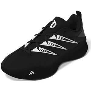 adidas Unisex Dame Certified 3 Basketball Sneaker, Black/White/Black, 7 US Men