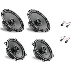 GENERALCAR Luidsprekerset + kabel voor Peugeot 307 voor en achter van 2001 tot 2009