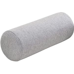 Cilindervormig Kussen, Rond Cervicaal Rolkussen, Cervicaal Nekrolkussen Met Afneembare Linnen Hoes Met Ritssluiting, voor Hoofd, Nek, Rug En Benen(Lichtgrijs,20cmx180cm)