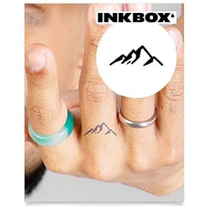 Inkbox Temporary Tattoos, Semi-Permanent Tattoo, One Premium Easy Long Lasting, Waterproof Temp Tattoo with For Now Ink - Lasts 1-2 Weeks, Damavand, 1 x 1 in