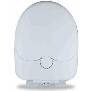 Familie U-type toiletbril, luidruchtig vrij zwaar toiletdeksel, langzaam sluitend, snelsluiting, hoes voor volwassenen en kindvriendelijk gebruik (B)