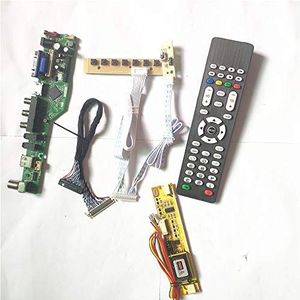 Voor LM150X06-A3M1/A3M2/A4C3 USB VGA HDMI AV RF toetsenbord+Omvormer Remote LCD panel LVDS 20Pin 2CCFL TV53 controller board DIY kit (LM150X06-A3M2)