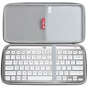 Hermitshell Hard Travel Case voor Logitech MX Keys Mini Minimalistisch Draadloos Verlicht Toetsenbord (Grijs)