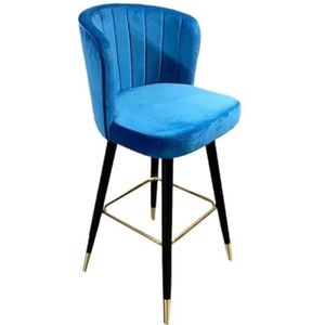 Retro Barstoel Moderne Eenvoudige Vrijetijdsstoel Woonkamer Fauteuil Vrijetijdsmeubilair Persoonlijkheid Eenvoudige Creatieve Barstoel Design Barstoel(Blue,B)