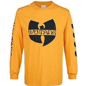 Wu-Tang Clan Black Logo Shirt met lange mouwen geel M 100% katoen Band merch, Bands