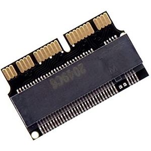 Jorkar M.2 NVMe SSD Convert Adapter voor MacBook Air/Pro Retina 2013-2017 12+16 pin, NVME/AHCI SSD Upgraded Kit voor A1465 A1466 A1398 A1502