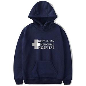 Nest Home Grey's Anatomy Hoodies Sweatshirts Trui Lange Mouwen Trainingspak voor Dames en Heren, Blauw-4, M