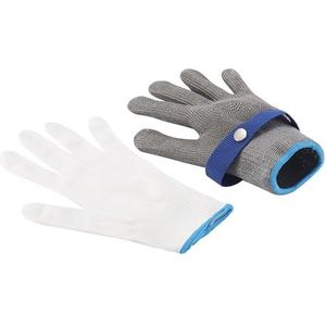 Metalen Handschoenen Snijbestendige Handbeschermer Huishoudhandschoenen Slijtvast Heren Dames For Arbeid Tuinieren Keukengereedschap (Color : L)