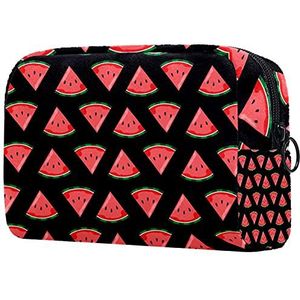 Plantaardige Patroon Make-up Tassen Draagbare Tote Cosmetica Tas Reizen Cosmetische Organizer Toilettas Make-up Cases voor Vrouwen, Multi kleuren 06, 18.5x7.5x13cm/7.3x3x5.1in,