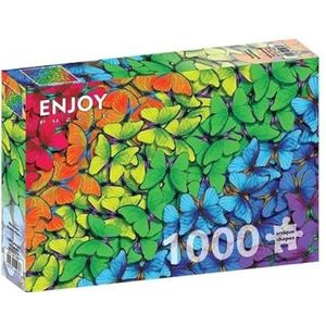 ENJOY-1961 - regenboogvlinders, puzzel, 1000 stukjes