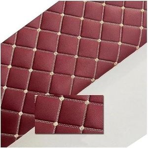 Kunstleer Stof Vinyl Waterdicht Leerdoek Materiaal Kleding Naaiwerk Meubelstoffering(Burgundy,1.6x3m)