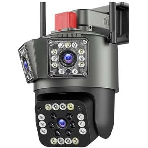6K 12MP Camera Buiten 8X Zoom Drie Lens Bewakingscamera's Auto Tracking Beveiliging Smart Home CCTV Cam Beveiligingstoezicht(Size:6K 12MP Camera)