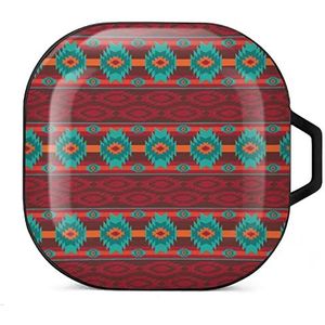 Southwestern Navajo-patroon oordopjes hoesje compatibel met Samsung harde beschermhoes zwart-stijl