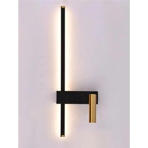 Slaapkamer Verlichting Nordic Slaapkamer Lijn Achtergrond Wandlampen Lezen Met Schakelaar Minimalistische Wandlampen Slaapkamer Nachtkastje Stripverlichting Wandlampen Moderne wandlampen (Color : C,