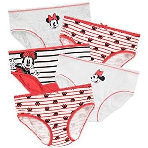 Disney Meisjes Minnie Mouse Ondergoed Pack van 5, Rood, 18-24 maanden
