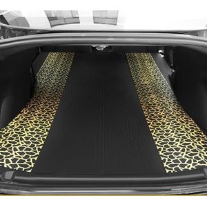 SWBSLL Auto luchtmatras, compatibel met Tesla Model 3/Y, campingmatras van traagschuim, draagbaar, opvouwbaar, met luchtpomp (voor Tesla Model Y/zwart + goud)