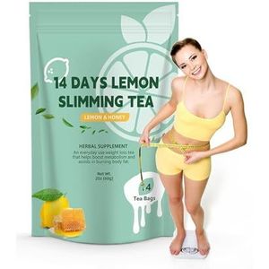 14 Dagen Citroen-kruiden Groene Thee - Natuurlijke Vetverbrandingsondersteuning, Afslankende Wellness-thee(1PCS)
