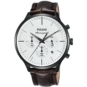 Pulsar Analoog digitaal horloge voor heren, automatisch, met niet-toepasbare armband, S7210129, Meerkleurig, Strepen