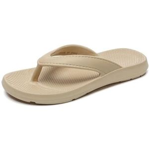 Jhsm-danielfan Flip Flop sandalen voor heren en dames – bieden geweldige ondersteuning en comfort van de voetboog, Kaki, 42.5 EU