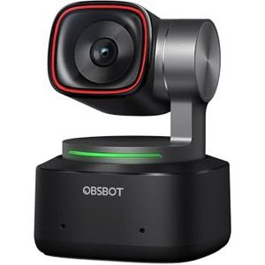 OBSBOT Tiny 2 - PTZ 4K Webcamera met AI-Tracking, Spraakbediening, Gebarenbediening, Ruisonderdrukkende Microfoons, Autofocus, USB3.0, Meerdere Modi, Webcam voor pc, Conferenties, Streaming, Zoom