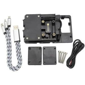 Telefoonhouder Motorfiets Voor Yamaha Voor TRACER 900 Voor TRACER 9 GT 2021 Motorfiets Onderdelen GPS Telefoon Navigatie Beugel USB Houder Stand Navigatie Plaatbeugel (Color : B)