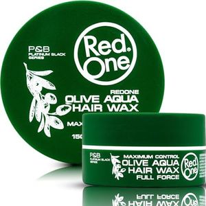 RedOne Aquatische haarwax Olijf, 150 ml, voedend, ultra-hold, haarwax voor mannen en vrouwen, olijfgeur, maximale controle