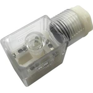 43650B MPM Junction Box 4V210 4V310 Solenoid Valve Coil Plug met Light LED (Brown DC Light)