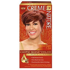Permanente Kleur Argan Color Creme Of Nature Bronze Copper 7.64