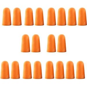 20 stuks gele ultra zachte schuim oordopjes, taps toelopende comfortabele oordopjes schuim oordopjes voor reizen slapen oorverzorging