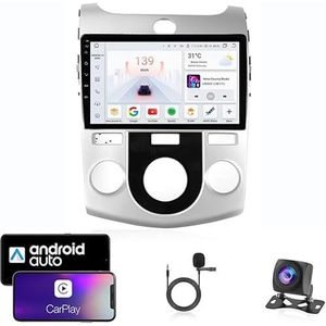 Android 13 Dubbel Din Auto Stereo Touchscreen Auto Stereo Voor KIA Cerato 2 2008-2013 Met Bluetooth GPS Navigatie WiFi FM Radio USB/SWC/Plug en Play Ondersteuning Carplay&Android Auto(8 Core 4G+Wifi 2