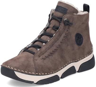 Rieker - Winterlaarzen - Bruin - Polyester - Veterboots