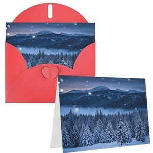 Rkklvbns Wenskaarten Winter Wonderland Thema Sneeuwvlok Hart Verschillende gelegenheden Wenskaarten Vriendschap Herdenkingskaarten Vakantie Kaarten