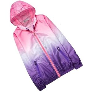 SynapSYA Dames UV-bescherming jas outdoor zonwering hoodie jas windjack heren zon bescherming kleding zon bescherming jas, roze, L