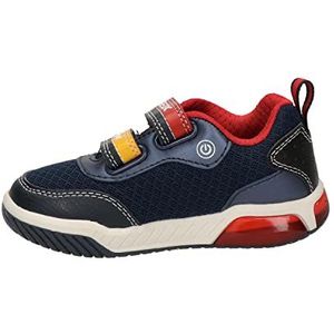 Geox J INEK Boy Sneaker, marineblauw/rood, 28 EU, rood (navy red), 28 EU