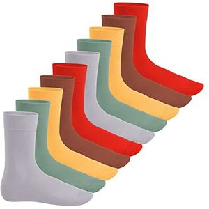 Footstar Everyday! 10 paar damessokken met katoenen basic sokken, Urban Camouflage, 39-42 EU