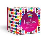 Happy Socks 3 paar Pride Socks Gift Box, Kleurrijke Glitter, LGBTQ Rainbow Flag, Gay Parade, Unisex, maat 41-46