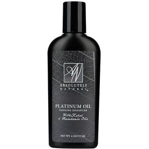 Absolutely Natural - Biologische bruiningsolie Outdoor Tanning Enhancer - Spa Kwaliteit & Reef Safe met Rose Hips & Aloë - Zonnebrandcrème met Bronzer voor Massages - Gemaakt in de VS 6oz