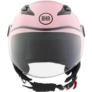 BHR 838 KINDEREN - Scooterhelm - Roze - ECE 22.06 Typegoedkeuring - Krasbestendig Vizier