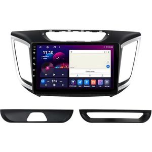 Android 14 GPS Navigation Stereo voor Hyundai Creta IX25 2015-2019 9 Inch 2 Din Car Stereo Radio met CarPlay AHD Omgekeerd beeld Bedieningselementen op het stuur(S1 1G+32G)