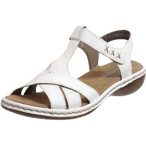 Rieker, 65919, dames, blote voeten, wit, 80 wit, 37 EU