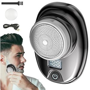 -scheerapparaat - Waterdicht elektrisch scheerapparaat met weergave van het batterijniveau - Scheermes voor Thuis Auto Reizen Vrouw Mannen, Scheerapparaat Bittu