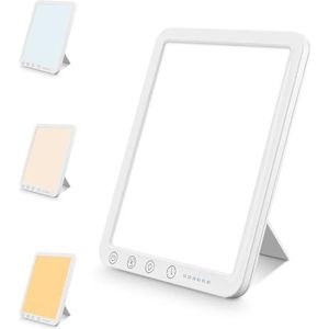 Daglichtlamp - Lichttherapielamp - 10.000 lux - Led-daglichtlamp met 3 Kleurtemperaturen en 10 Helderheidsniveaus