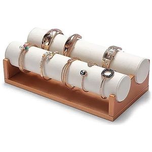 juwelenstandaard, halsketting opslag, Sieraden displaystandaard van PU-kunstleer, afneembare ketting, horlogearmbandorganizer(A)