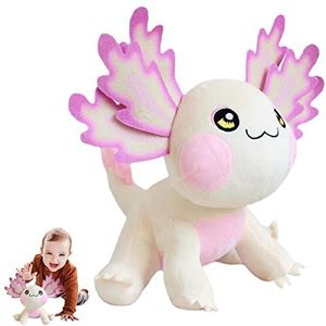 Axolotl knuffeldier speelgoed voor kinderen | Schattige knuffels Zacht gewogen knuffeldier Axolotl speelgoed | Squishy schattig speelgoed pluche voor jongens en meisjes, cadeau voor Tacery