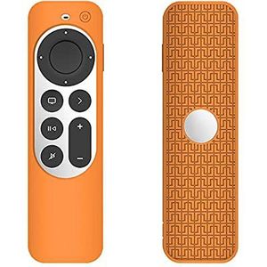 FTRONGRT Hoesje voor Apple TV 4K 2021 afstandsbediening, elastische siliconen, valbestendig en stootvast, lichtgewicht schokbestendige afstandsbediening beschermhoes voor Apple TV 4K 2021