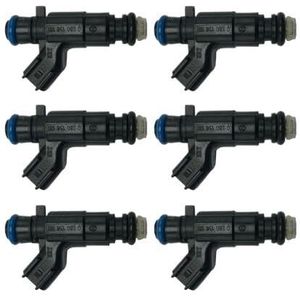 6 Stuks Brandstofinjectoren 26 Lbs EV6 Brandstofinjectoren Injectoren Voor Buick Voor Allure 3.6L Voor Cadillac Voor CTS 3.6L 0280156131 Injectorklep Brandstofinjectorsproeier voor auto's