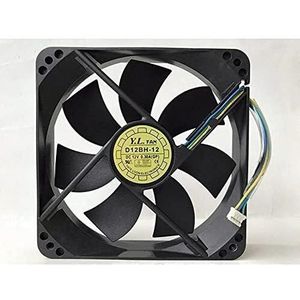 For 12V 0.30A 4-Pin, High Airflow 93.2 CFM, Low Noise 38.5 DBA, Durable Double Ball Bearing 120mm Fan D12BH-12 - LMNCBVYA